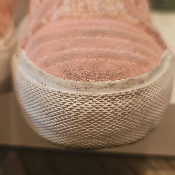 Mudd Sherpa Pink Kids Slip On Sneakers Size 1 - Picture 8 of 9